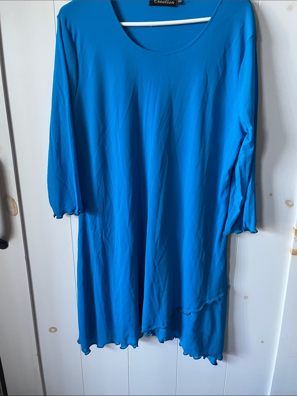 Beauty Creations Bright Blue Scoop Neck Tunic